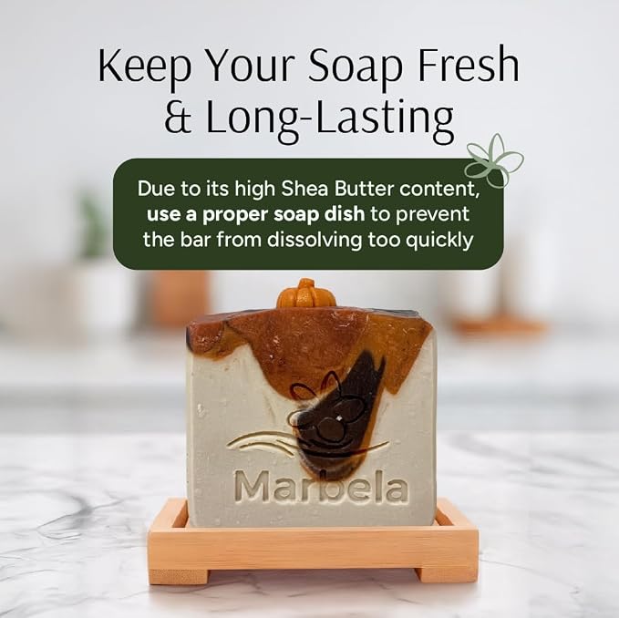 Marbela Cosmetics Pumpkin Sandalwood Handmade Soap Bar - Image 6