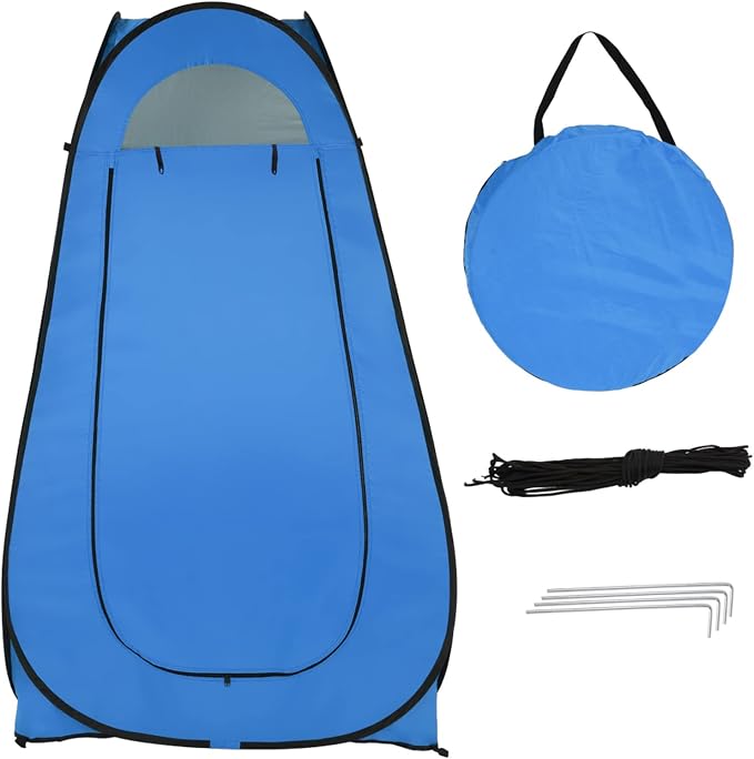 Pop Up Privacy Shower Tent, Portable Outdoor Bathroom Toilet Changing Dressing - Image 7