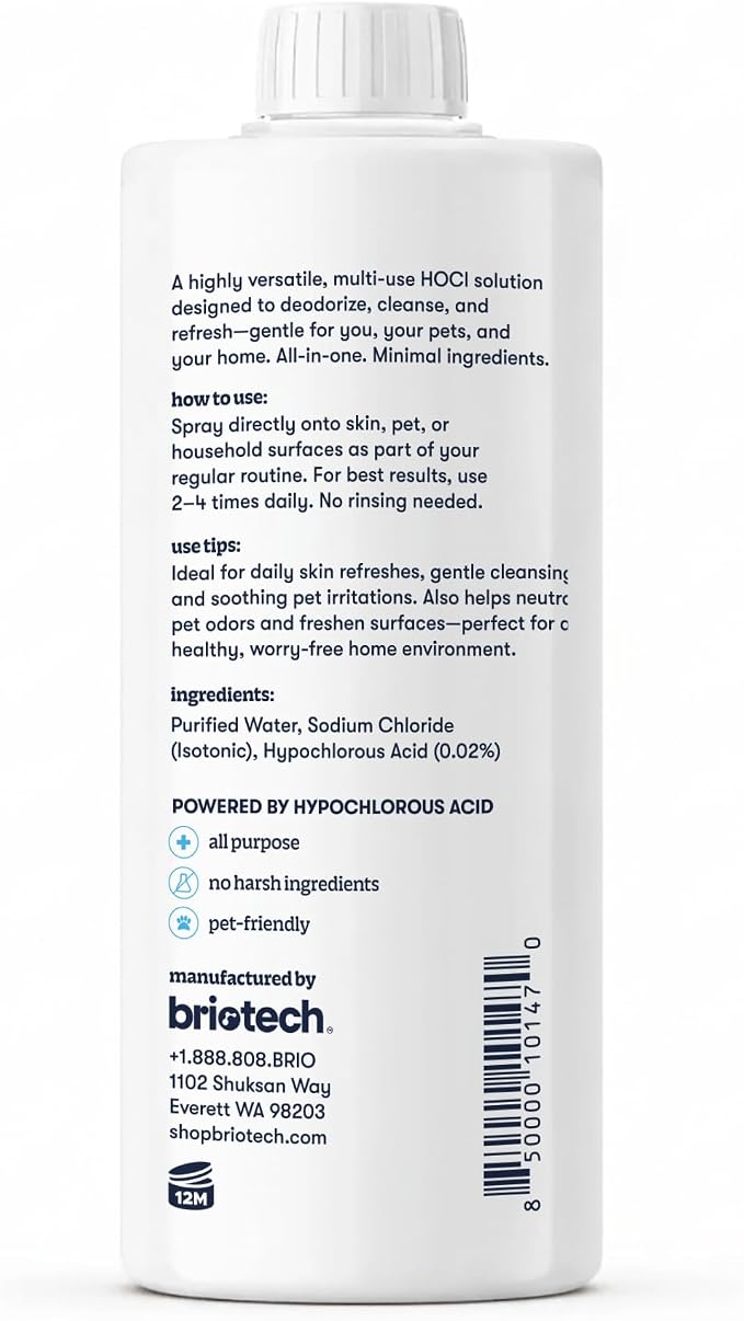 BRIOTECH Pure Hypochlorous Acid Cleanser, Original Premium HOCl Topical Solution - Image 7