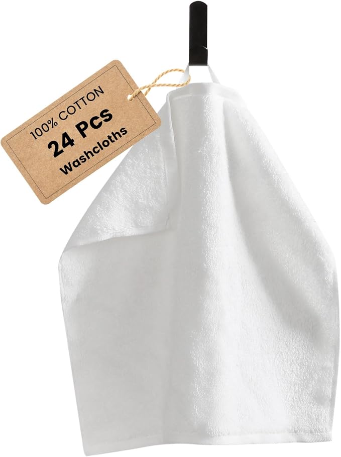 SEMAXE 100% Cotton Washcloths for Bathroom by SEMAXE