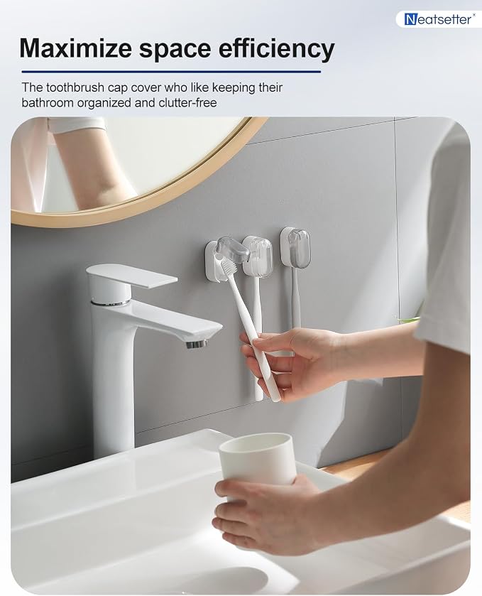 Toothbrush Holder with Auto-Close Cover – Waterproof, Dust-Proof Tooth Brush - Image 6