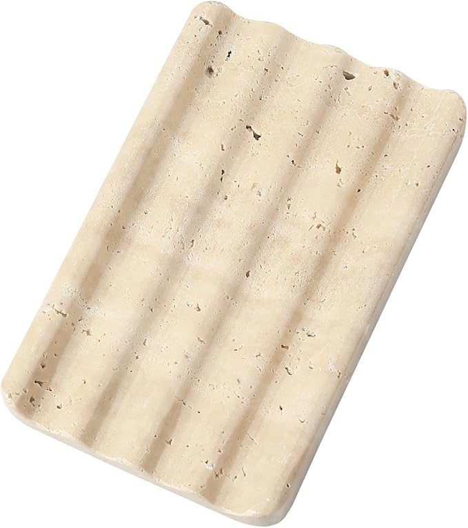 Koville Natural Travertine Soap Dish by Koville