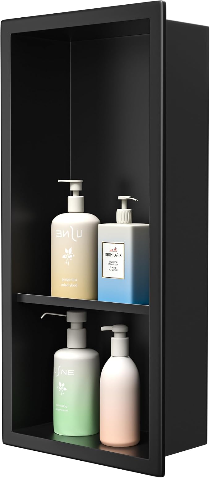 Stainless Steel Shower Niche 8"×18" by Bernkot