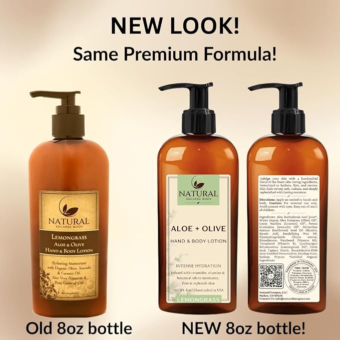 Moisturizing & Firming Lemongrass Body Lotion & Hand Cream - Image 2