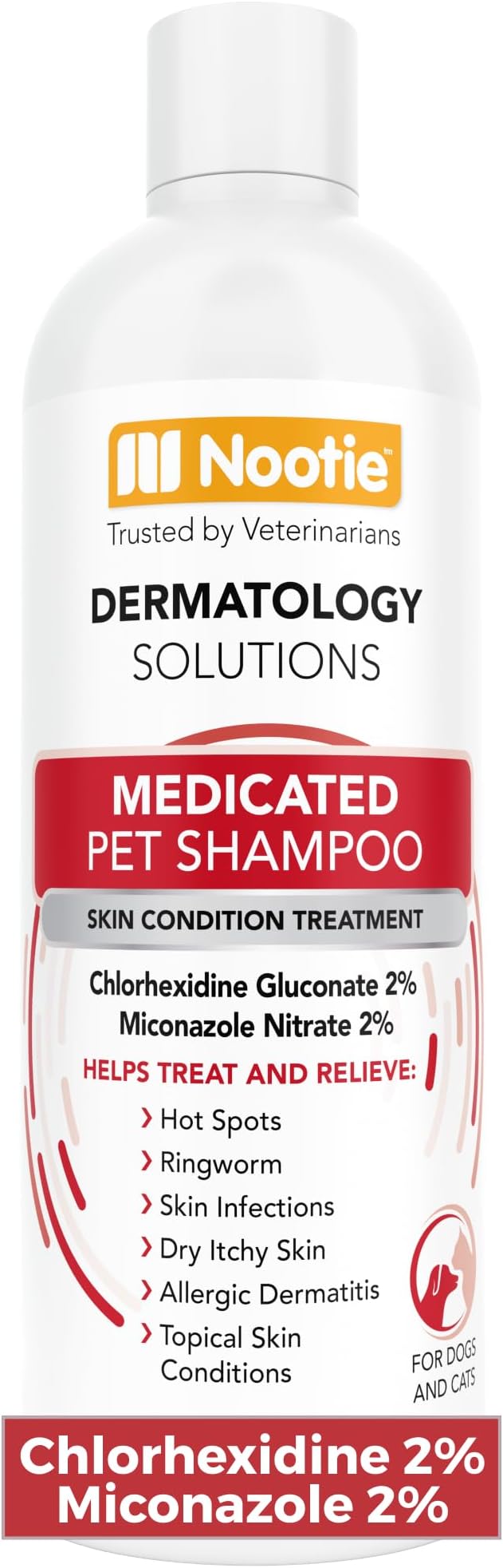 Nootie Medicated Pet Shampoo, Chlorhexidine Dog Shampoo by Nootie