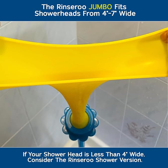 Rinseroo JUMBO Shower Cleaning Thing – Slip-On Handheld Hose Attachment - Image 3
