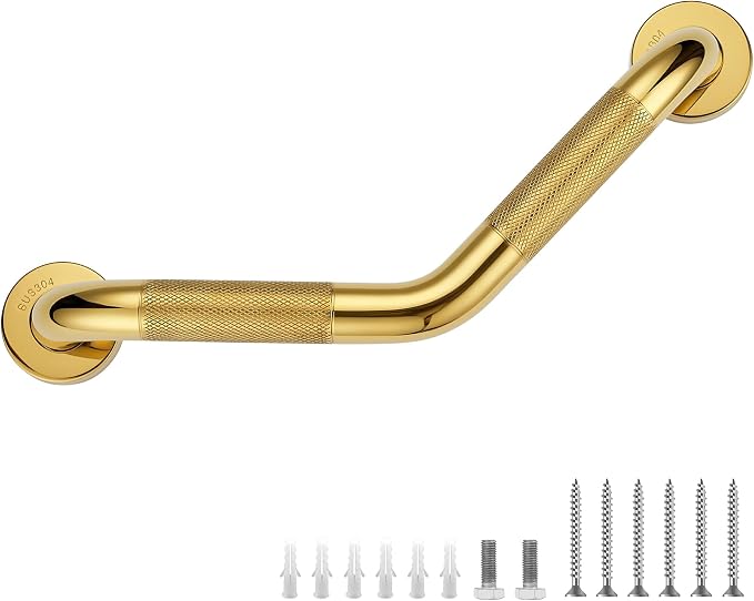 Grab Bars for Bathtubs and Showers- 1-1/4 x 16 Angled Shower Grab Bar for by JOY+DECOR