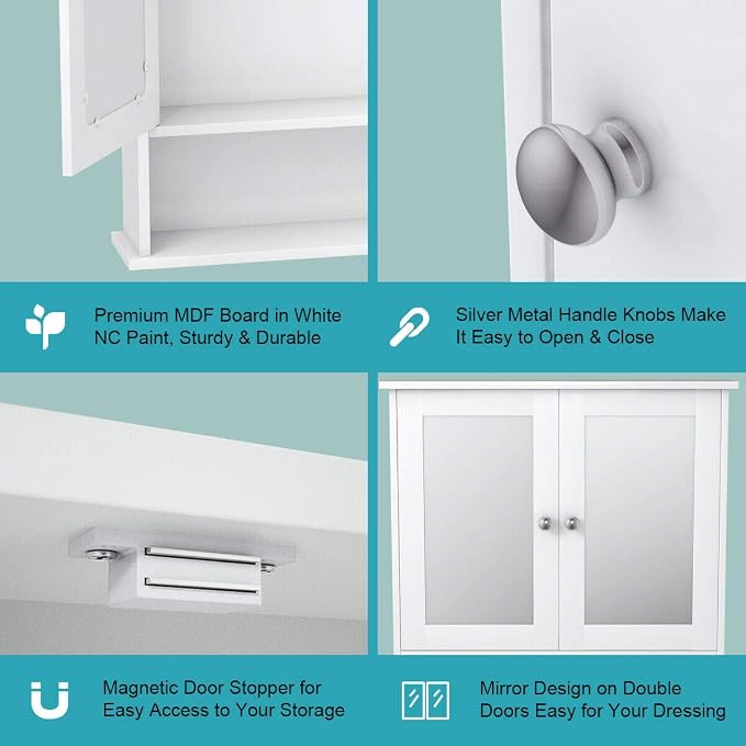 Tangkula Bathroom Medicine Cabinet - Image 9
