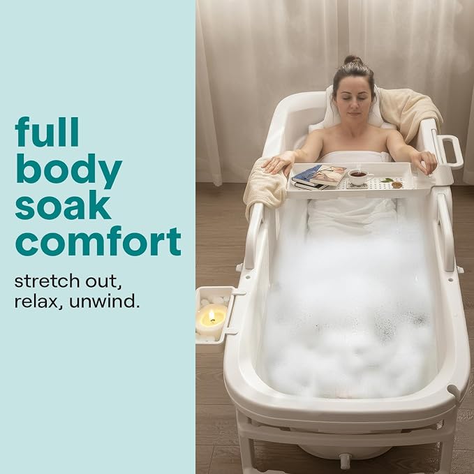 SereneLife 59" Portable Bathtub - Image 3