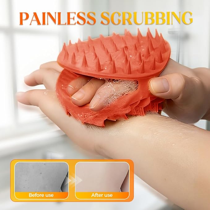 2 in 1 Silicone Body Scrubber & Scalp Scrubber, 2026 Upgrade Handheld Shower - Image 7