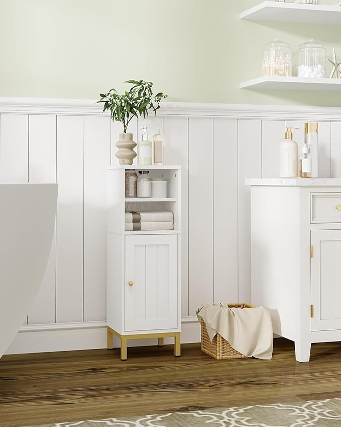 Bathroom Storage Cabinet, Corner Floor Cabinet - Image 4