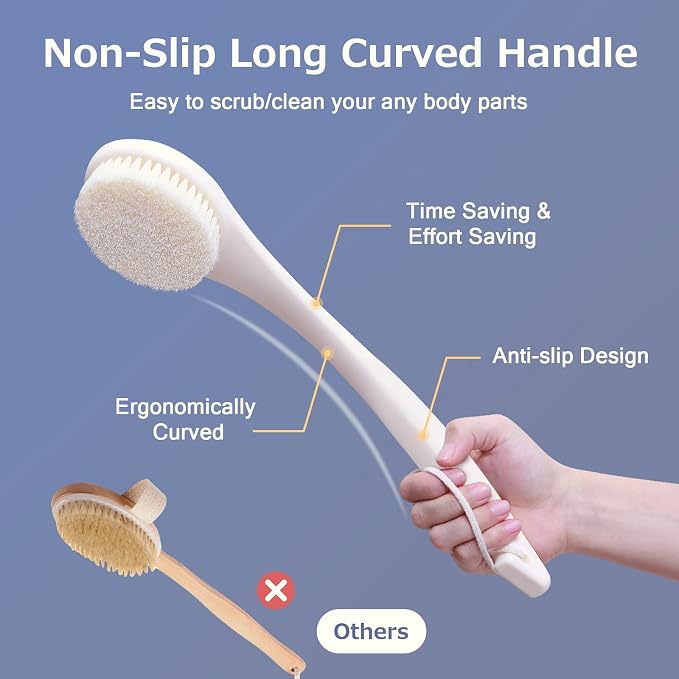 VANZAVANZU Shower Brush, Bath Body Brush - Image 4
