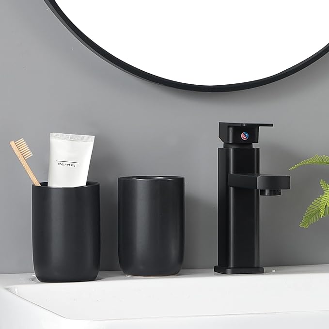 Matte Black Toothbrush Holders for Bathrooms - Image 3
