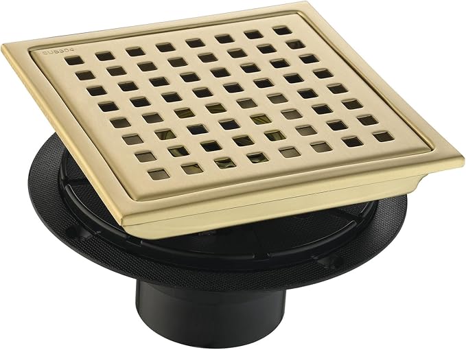 6 Inch Square Shower Floor Drain by Unknown
