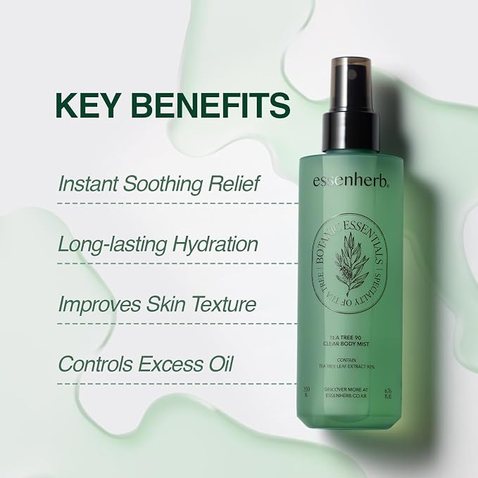 Tea Tree 90 Clear Body Mist for acne skin | 360° Moisture Spraying - Image 6