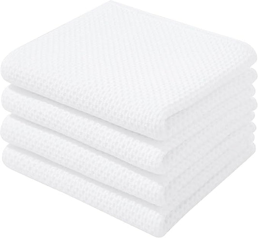 Homaxy 100% Cotton Waffle Weave Kitchen Dish Towels, Ultra Soft Absorbent Quick by Homaxy