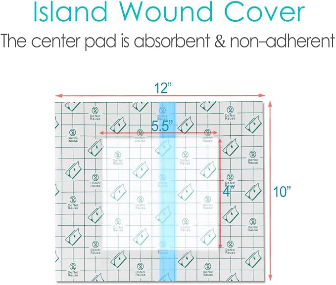 Waterproof Shower Protector | 10x12 Inch Dialysis Catheter Shower Cover Large | - Image 5