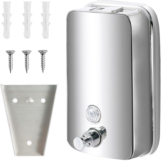 34 oz/1000ml Stainless Steel Commercial Soap Dispenser Wall Mount, Hand Soap by Unknown