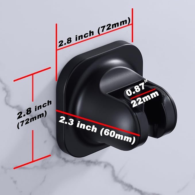 Handheld Shower Head Holder, Adhesive Showerhead Bracket, Angle Adjustable - Image 7