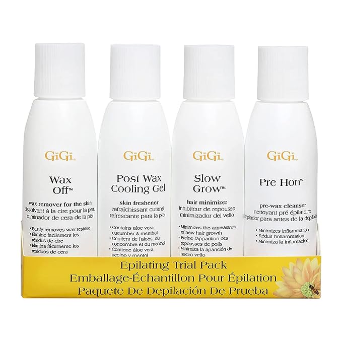GiGi Post Waxing Essentials Kit, Pre & Post Wax Care Set Waxing Treatments by GiGi