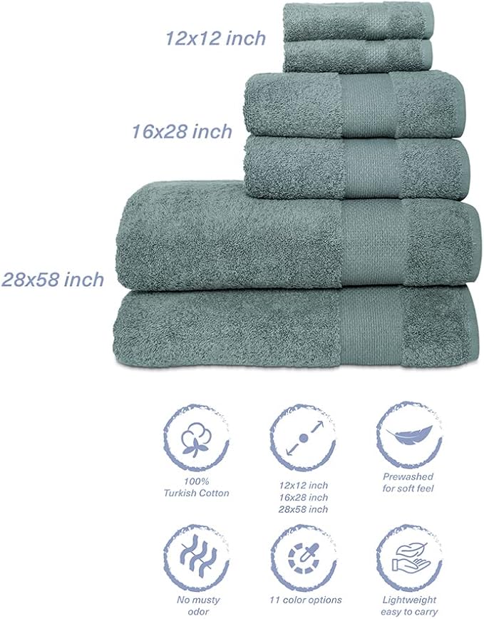 Hencely 6-Piece Bath Towel Set - Image 5