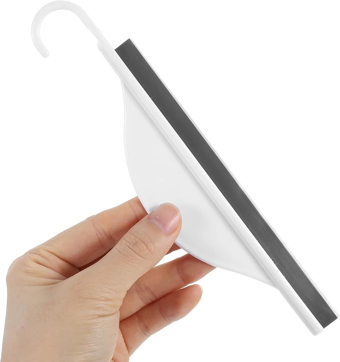 Tiny Bathroom Mirror Shower Squeegee by Unknown