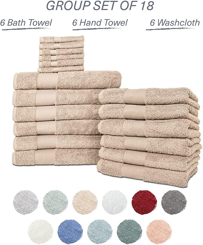 Hencely 18-Piece Bath Towel Set - Image 4