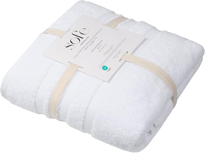 SOFE H&L | Olea Luxury Turkish Cotton Bath Towel Set of 1 : 1 Jumbo Bath Towel - Image 7