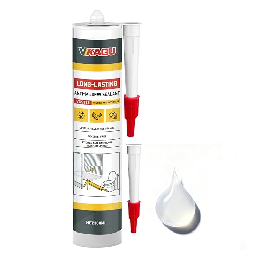 VGS 798 Professional Silicone Sealant Caulk 10.15 Oz Cartridge, 1 Pack by VIKAGU