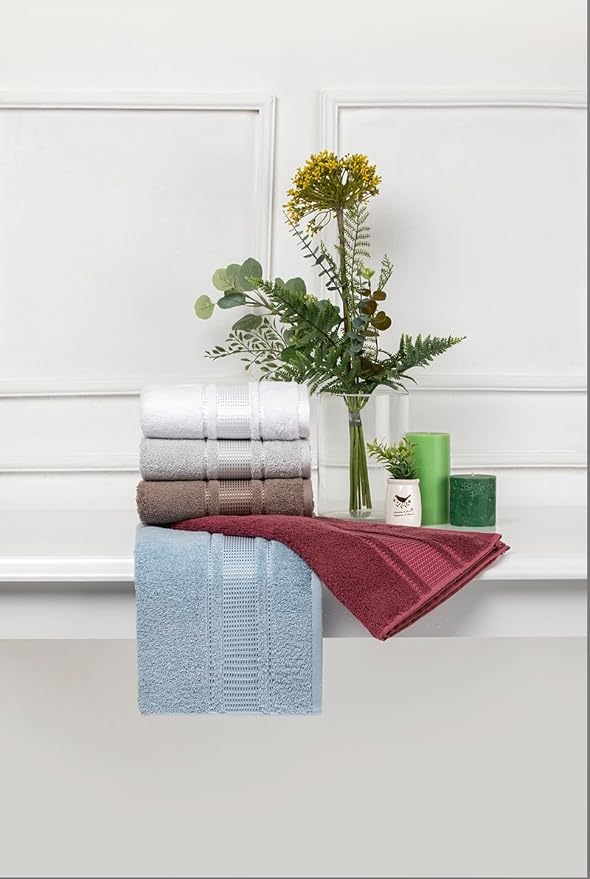Melissa Linen, Fingertip Towels 4 Pack, 100% Turkish Cotton, Small Hand Towels - Image 9