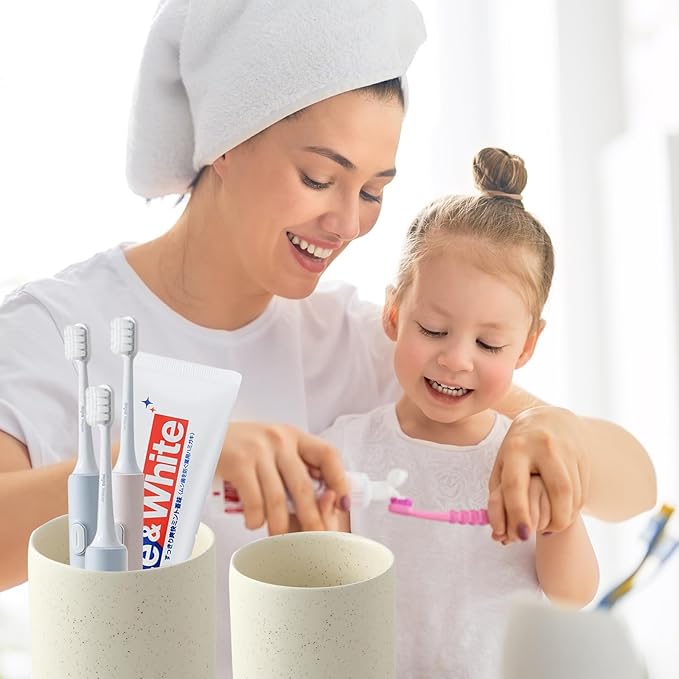 Beige Toothbrush Holders for Bathrooms - Image 2