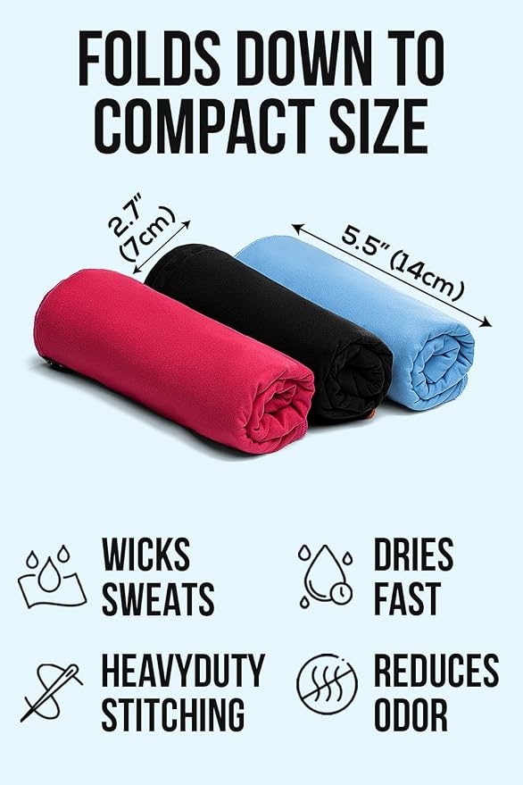 illusion Small Microfiber Gym Towels - Image 3