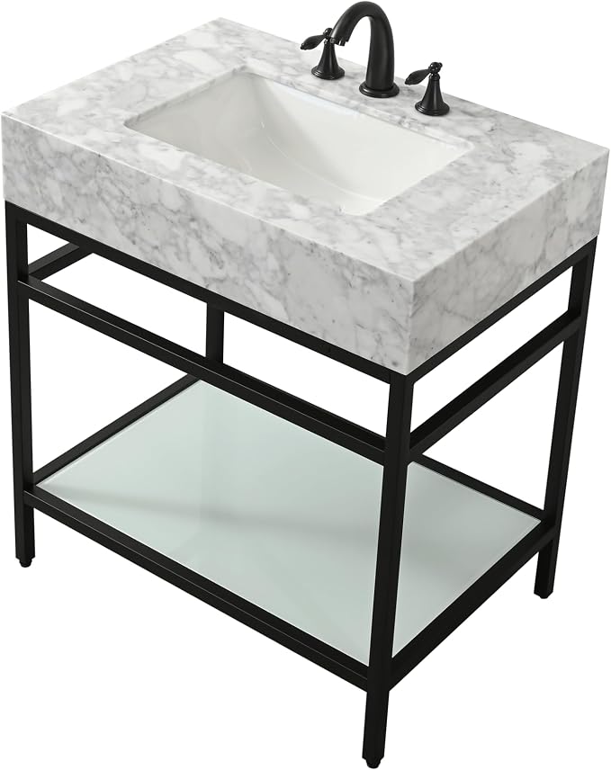 Gesipor Bathroom Carrara Marble Vanity by Gesipor