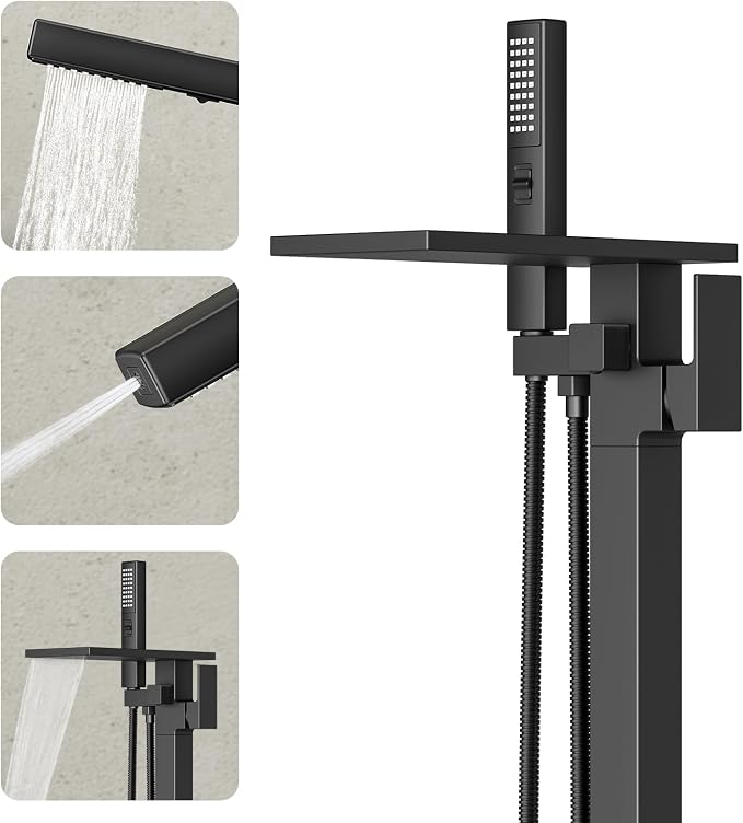 Freestanding Bathtub Faucet by RyuwankuBathroomFaucet