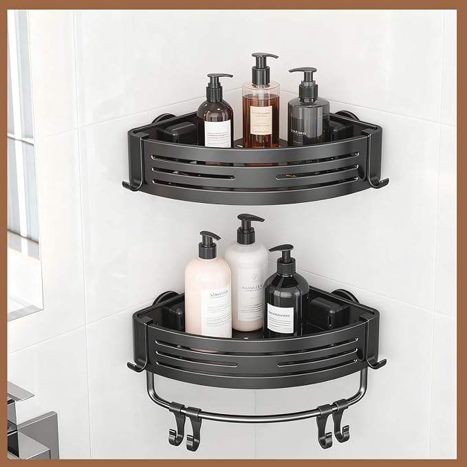 Aluminum Corner Shower Caddy, Rust Proof Bathroom Organizer - Image 5
