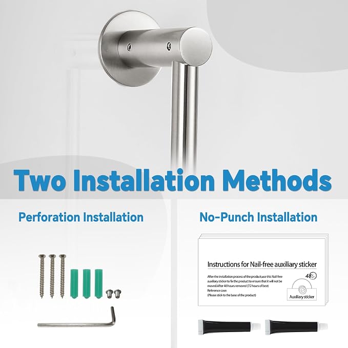 Shower Slide Bar Adjustable Handheld Shower Head Holder Wall Mount - Image 3