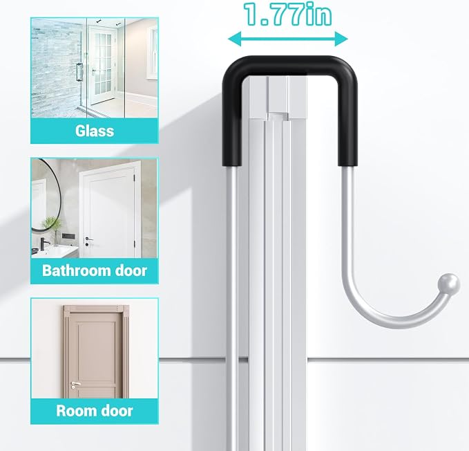 Over the Door Hanging Shower Caddy: Rustproof Hanging Organizer over the Door - Image 4