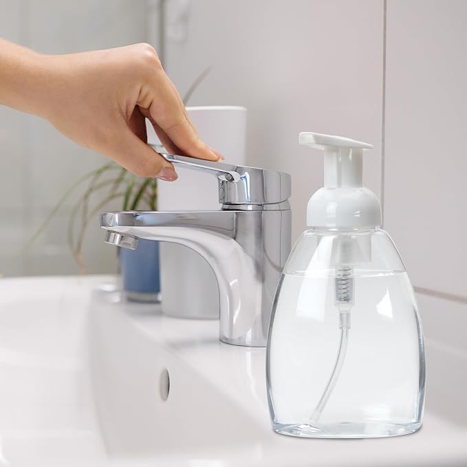 Ginger Lily Farms Foaming Soap Dispenser, Refillable Plastic Pump Bottles - Image 5
