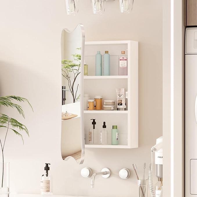 Bathroom Medicine Cabinet with Mirror, Mirrored Medicine Cabinets, Surface - Image 7