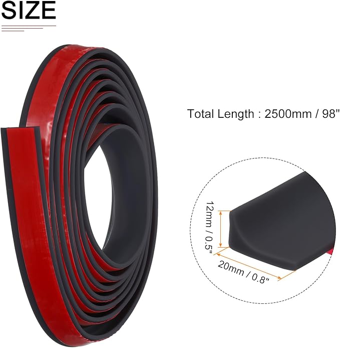98"x0.8"x0.5" Collapsible Shower Barrier Stopper - Image 2