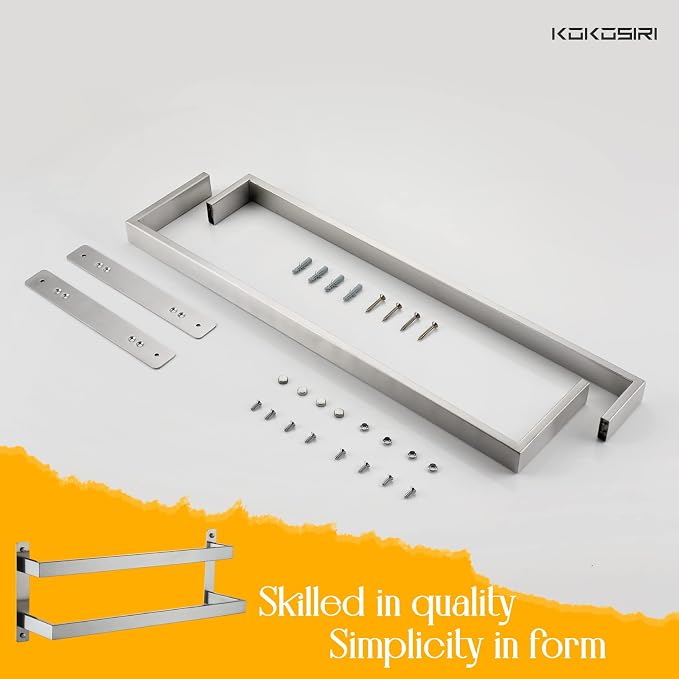 KOKOSIRI Hand Towel Bars Bathroom 2-Tiers Ladder Towel Rails 20 Inches Towel - Image 7