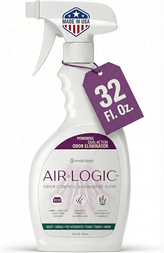 Dual-Action Odor Eliminator Spray 32 Fl Oz, Plant-Based Instant Knockdown & by Unknown
