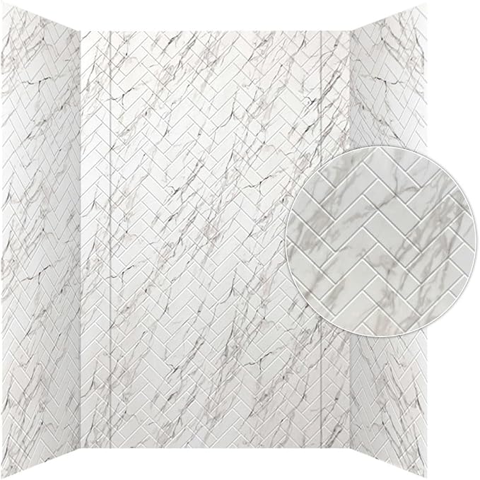From Plain To Beautiful In Hours 133-640-HERR-KIT Herringbone Tile by DecorativeCeilingTiles