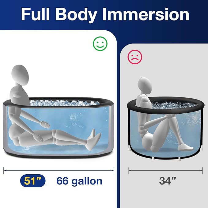COSTWAY XL 129 Gal Oval Ice Bath Tub - Image 6