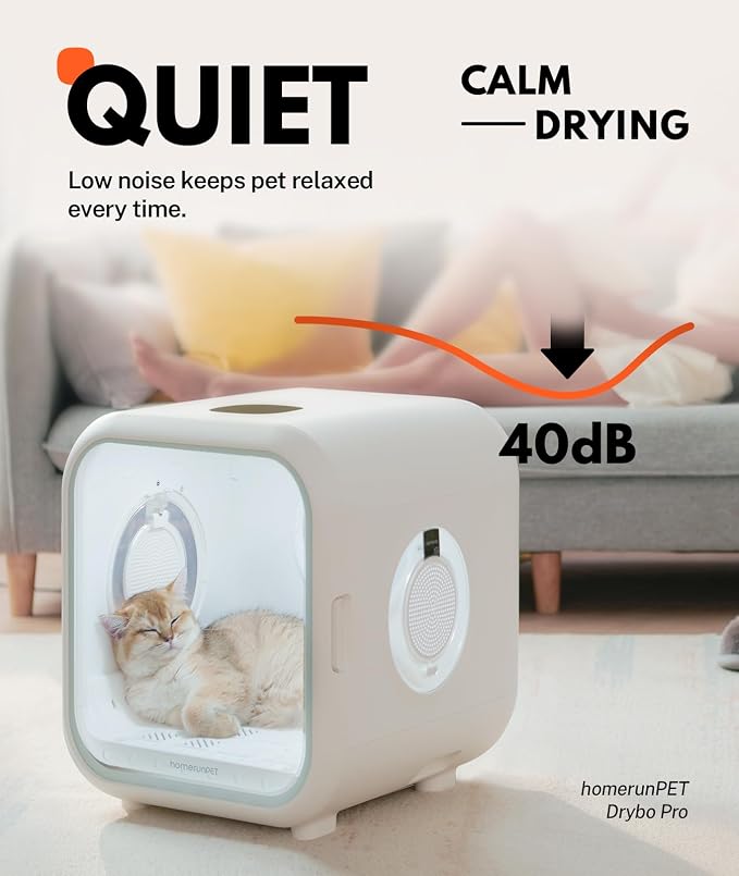 HomeRunPet Cat Dryer, 360° Efficient Automatic and Quiet Box - Image 4