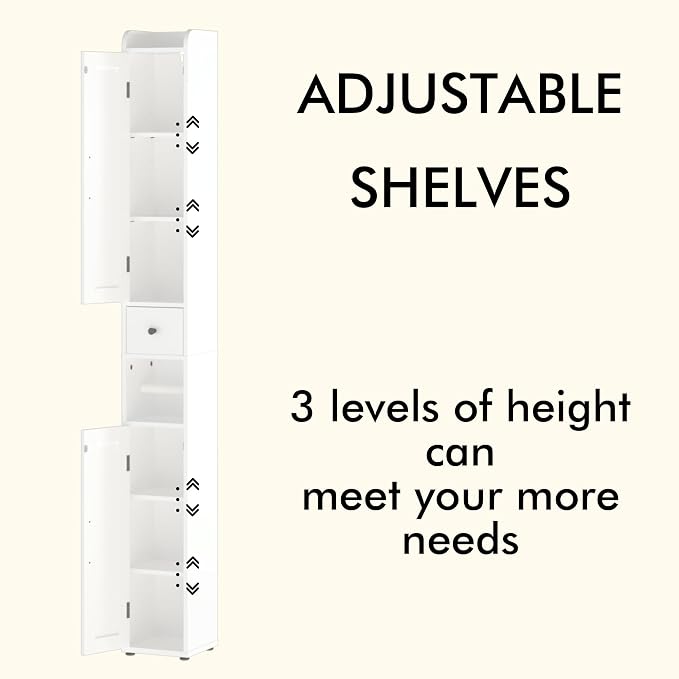 Tall Bathroom Storage Cabinet - Image 6