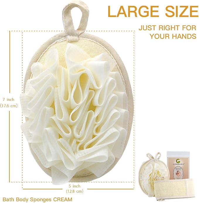 Mesh Pouf Body Sponge Set - Image 6