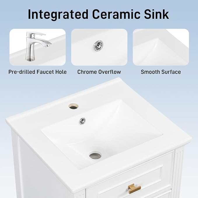 Linique 20" Bathroom Vanity - Image 6