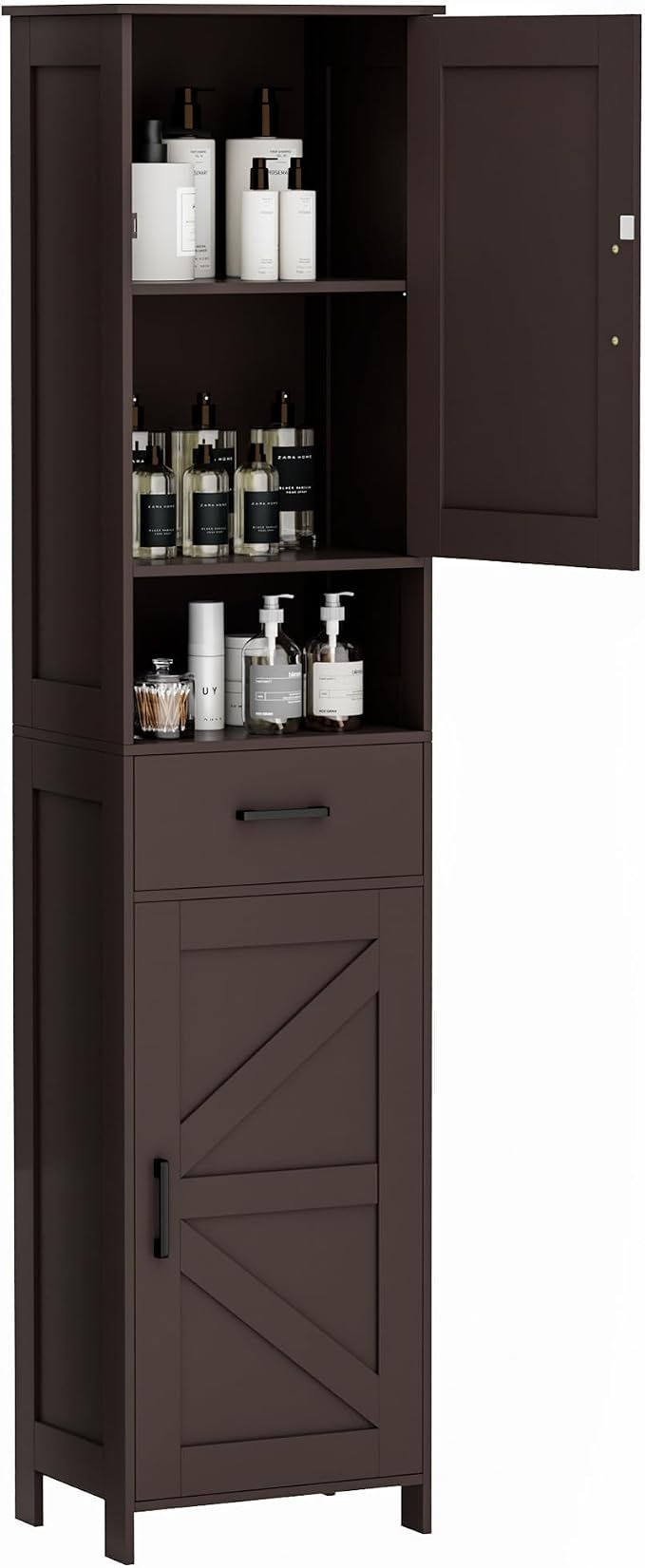Homhedy 67" H Tall Bathroom Storage Cabinet - Image 8