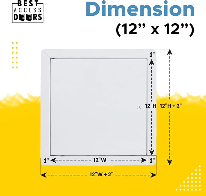 Best 12" x 12" Universal Access Panel – Flush Steel Door - Image 3